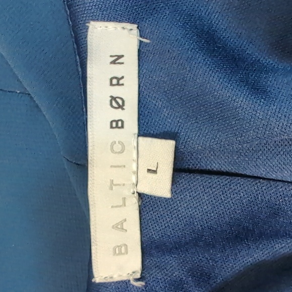 Women's Elegant Navy Blue Maxi Dress - Picture 9 of 11